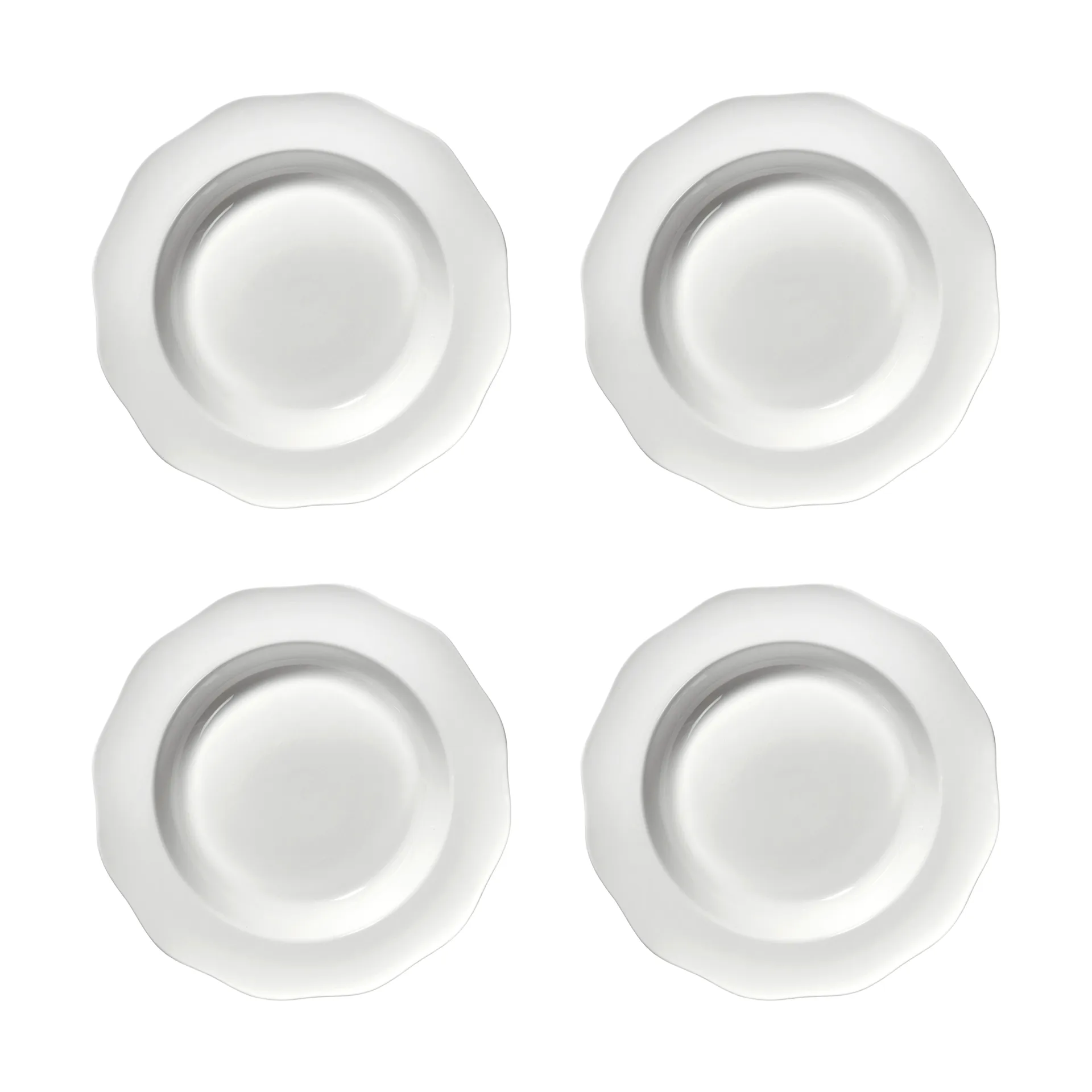 Silhouette pasta tallrik Ø22 cm 4-pack, White Serax