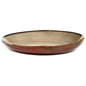 Serax Terres de Rêves serveringsfat 35,5 cm Misty grey-rust