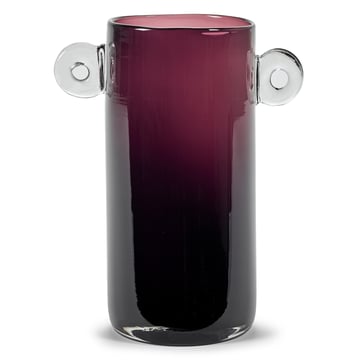 Läs mer om Serax Wind & Fire vas med öra 31 cm Aubergine