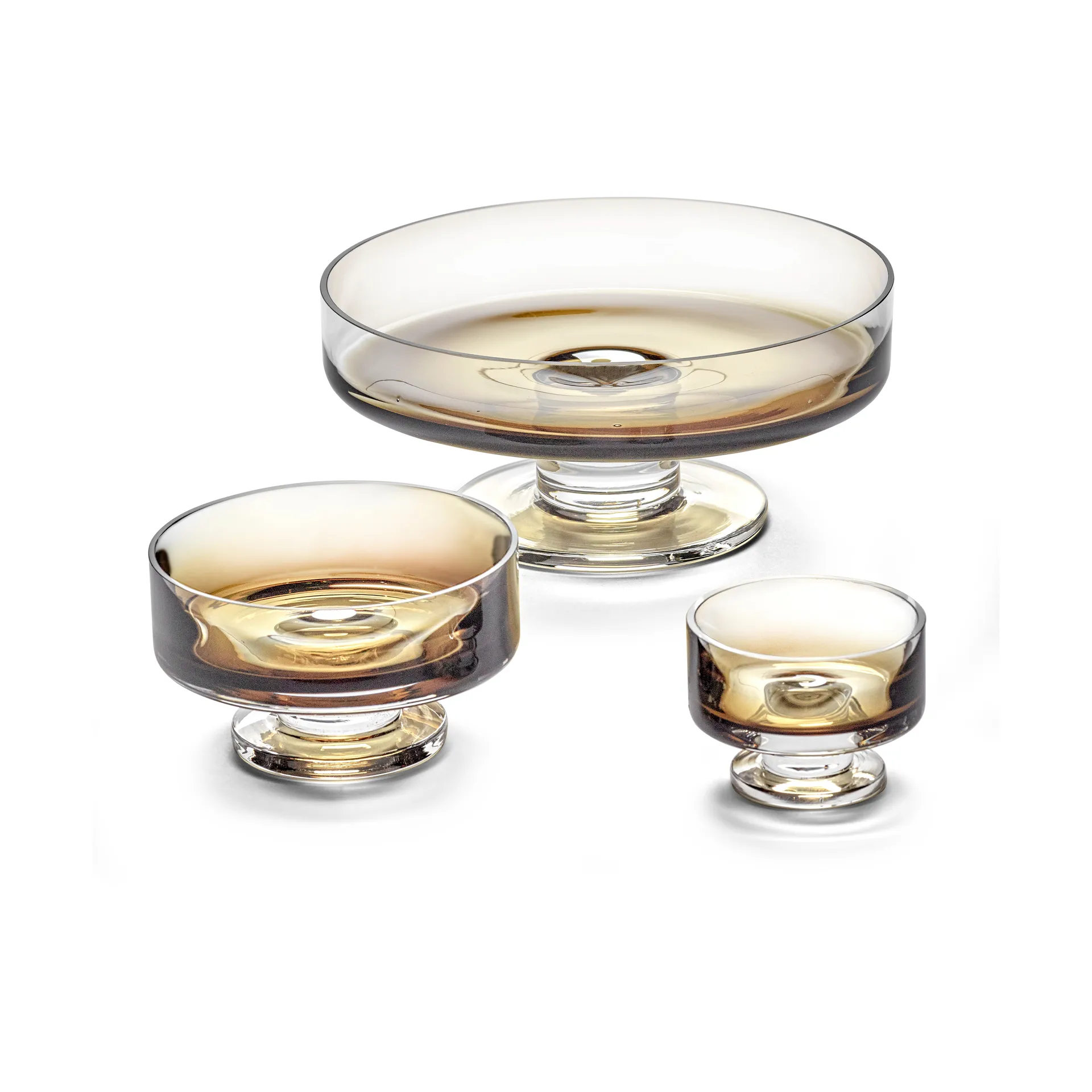 Zuma låg skål på fot S Ø8,5 cm, Amber Serax