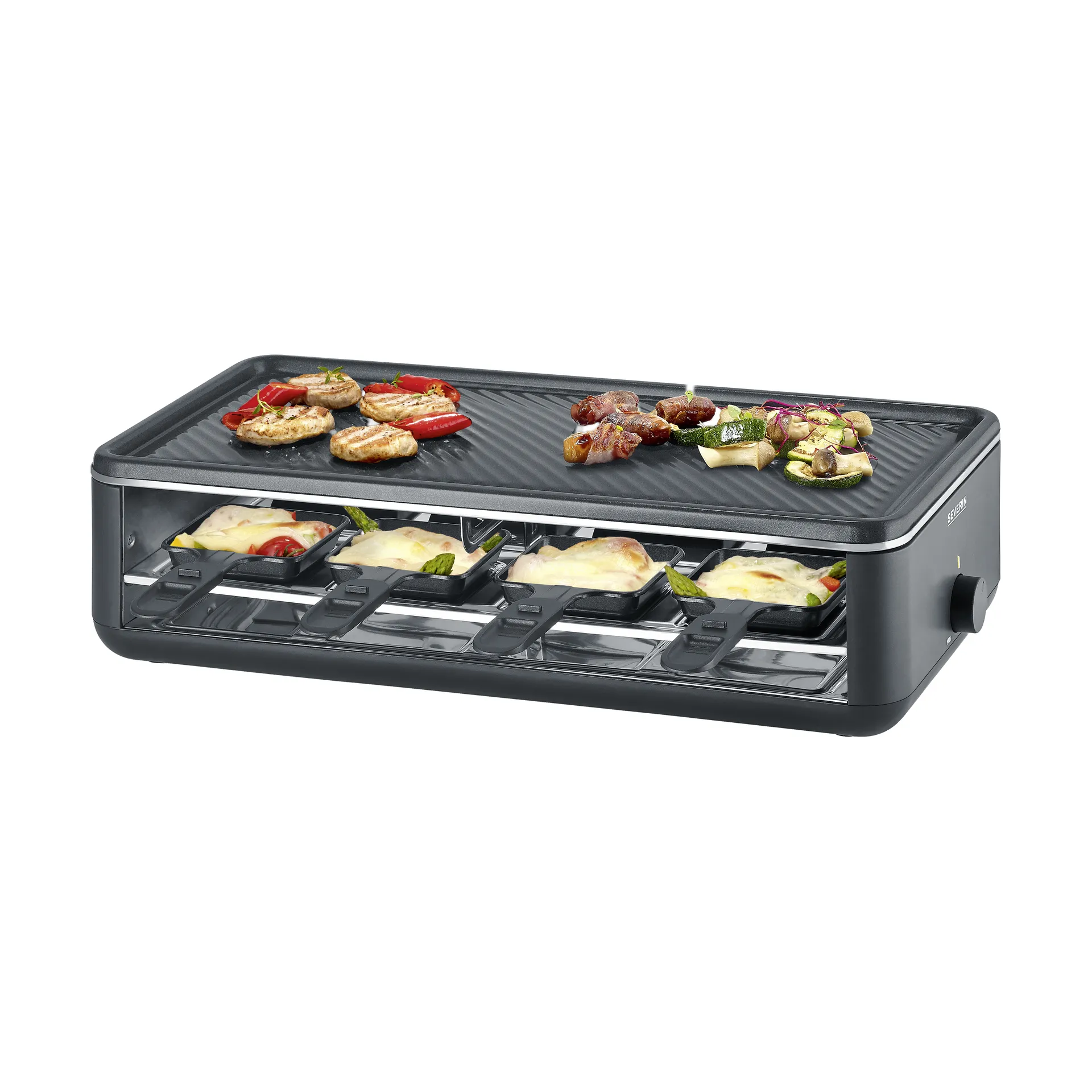 Black Line Raclette grillplatta RG 2365, 16-delar Severin
