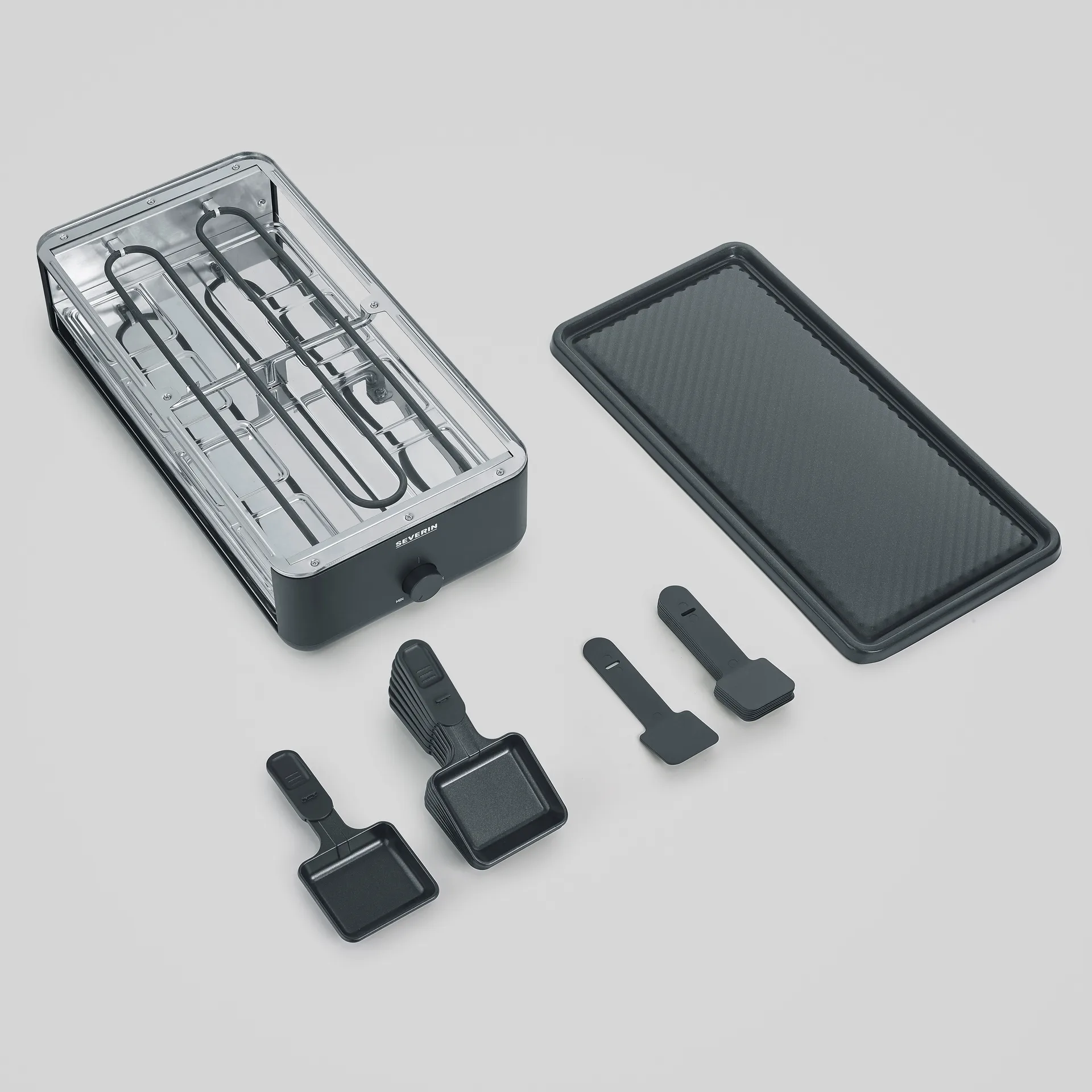 Black Line Raclette grillplatta RG 2365, 16-delar Severin