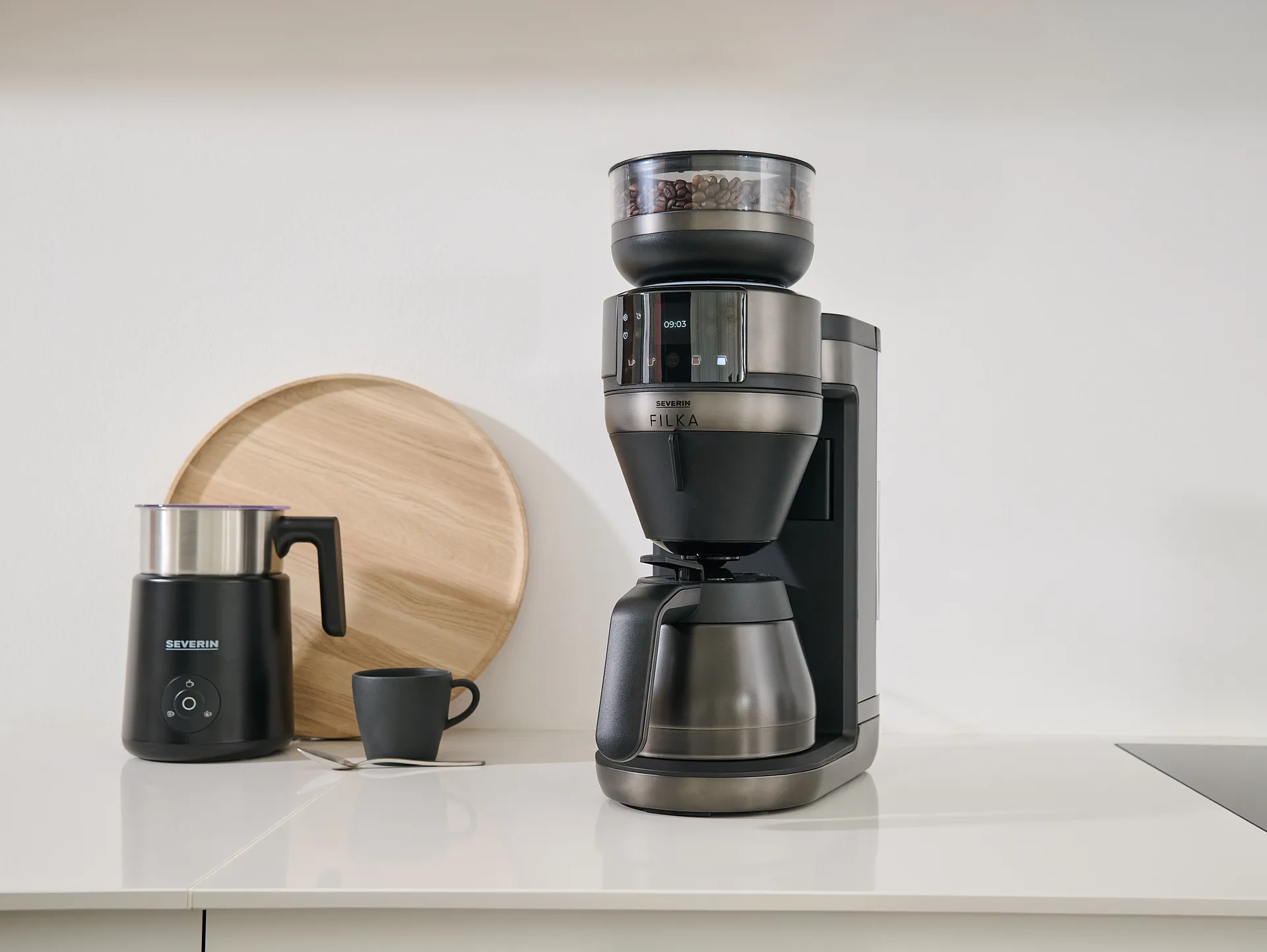 FILKA 2.0 KA 4854 helautomatisk kaffebryggare, Dark Inox, termos Severin