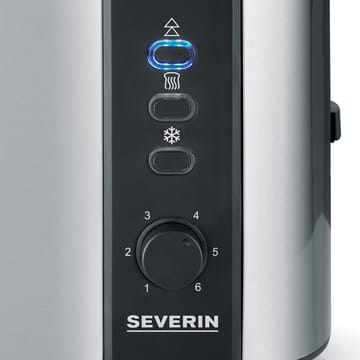 Severin AT 2589 brödrost 2 skivor - Borstat stål-svart - Severin
