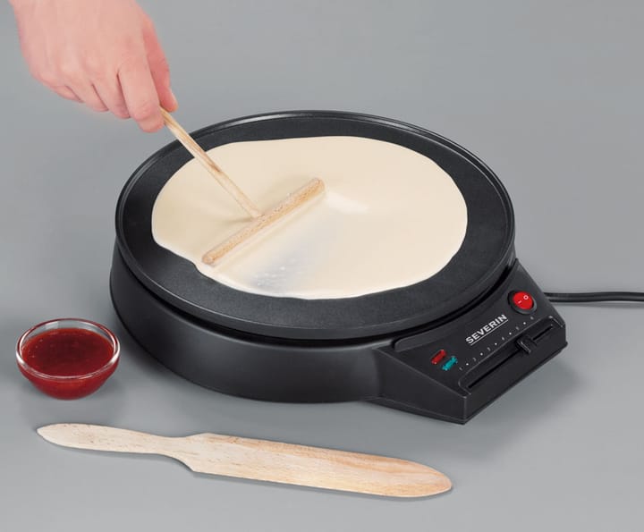 Severin CM 2198 pannkaksjärn Ø30 cm, Svart Severin