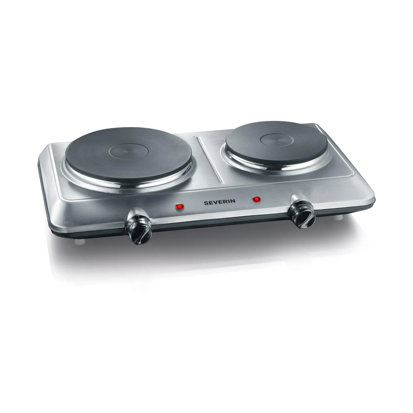 Severin DK 1014 kokplatta dubbel, Rostfritt stål Severin