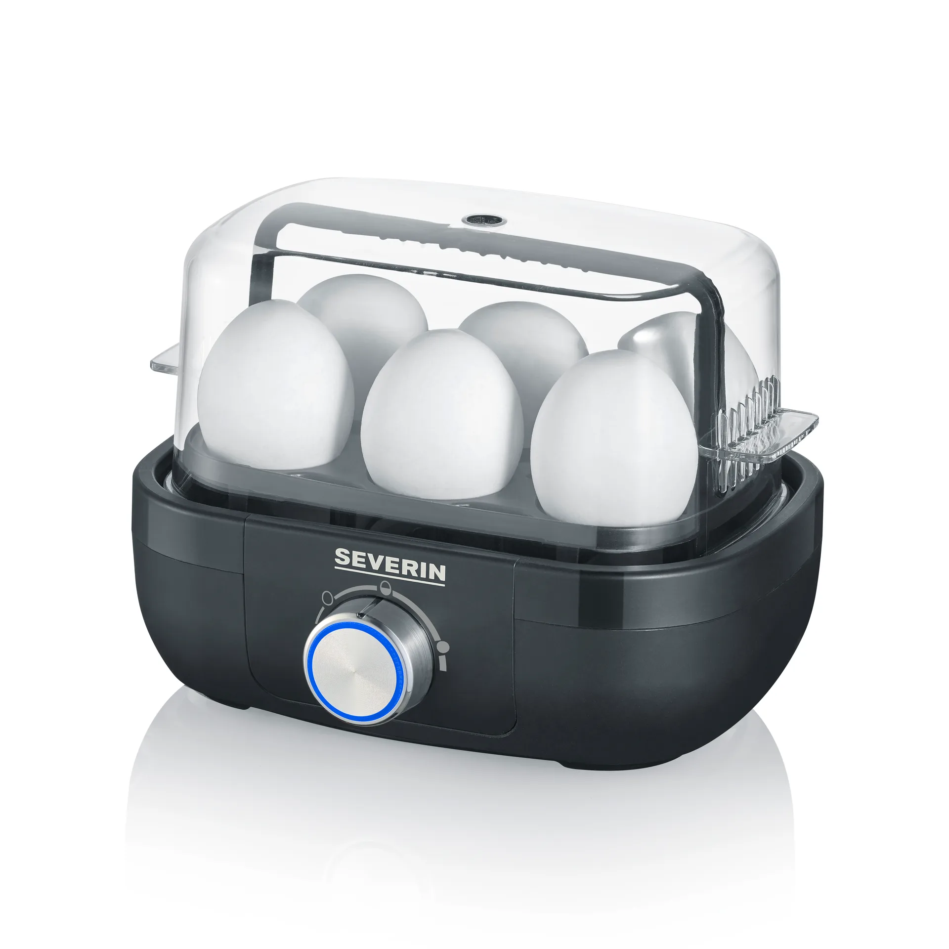 Severin EK 3166 äggkokare premium 1-6 ägg, Svart Severin