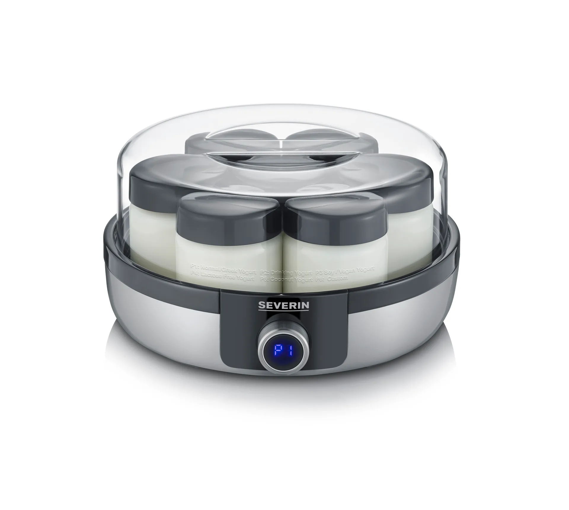 Severin JG 3521 yoghurt maker deluxe, Rostfritt stål Severin