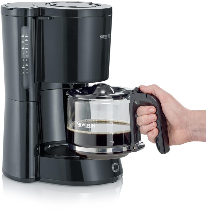 Severin KA 4815 Type kaffebryggare 10 koppar, Svart Severin