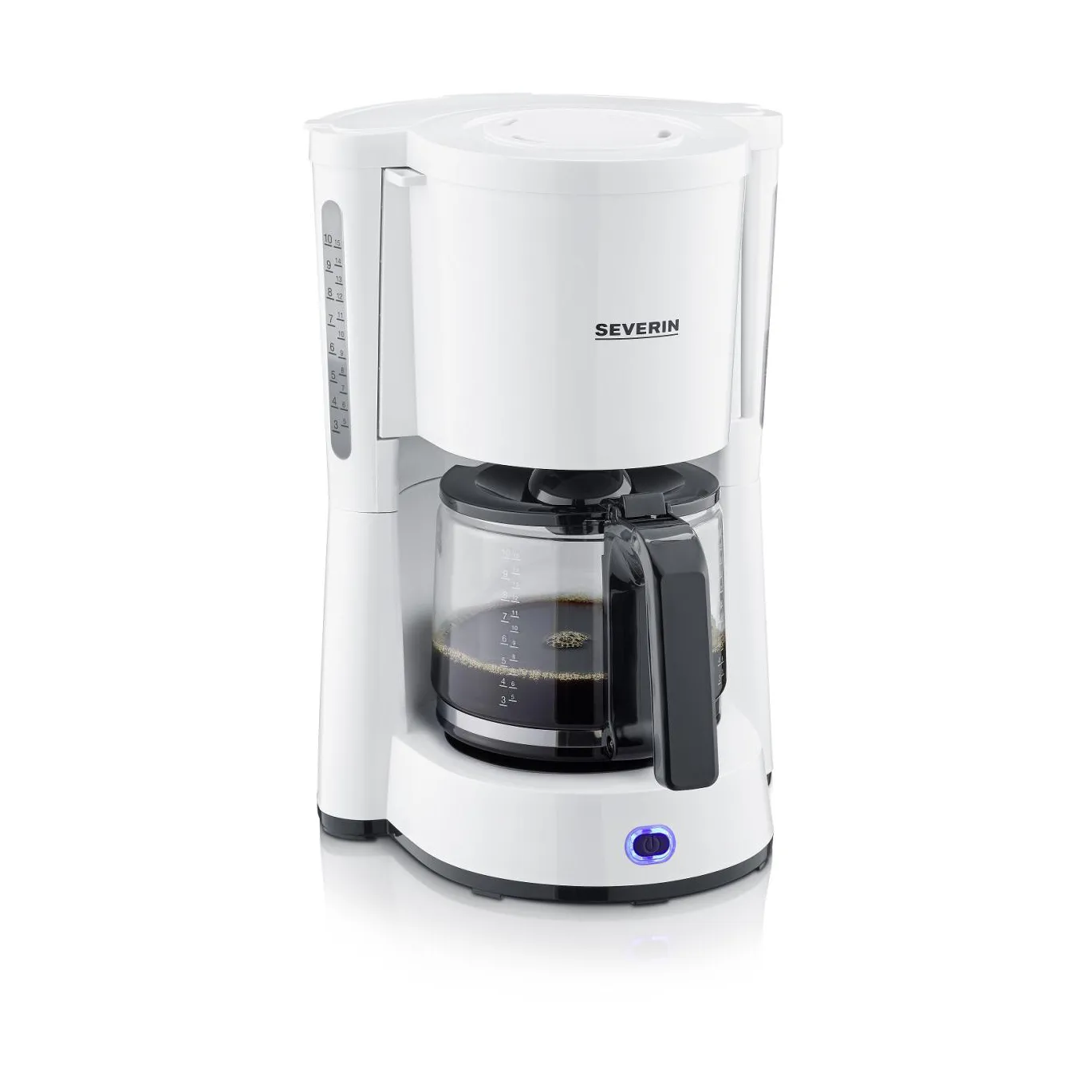 Severin KA 4816 Type kaffebryggare 10 koppar, Vit Severin