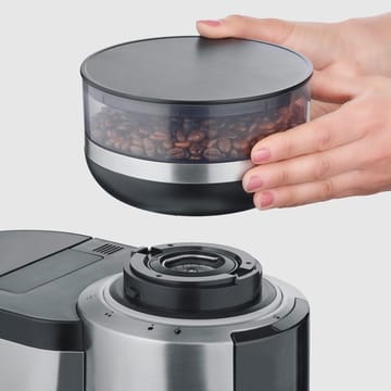 Severin KA 4851 FILKA helautomatisk kaffebryggare - Borstat stål-svart - Severin