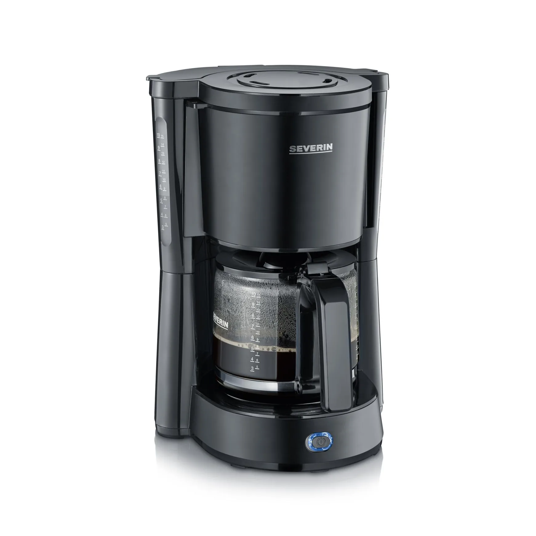 Severin KA 9554 Type kaffebryggare 10 koppar, Mattsvart Severin