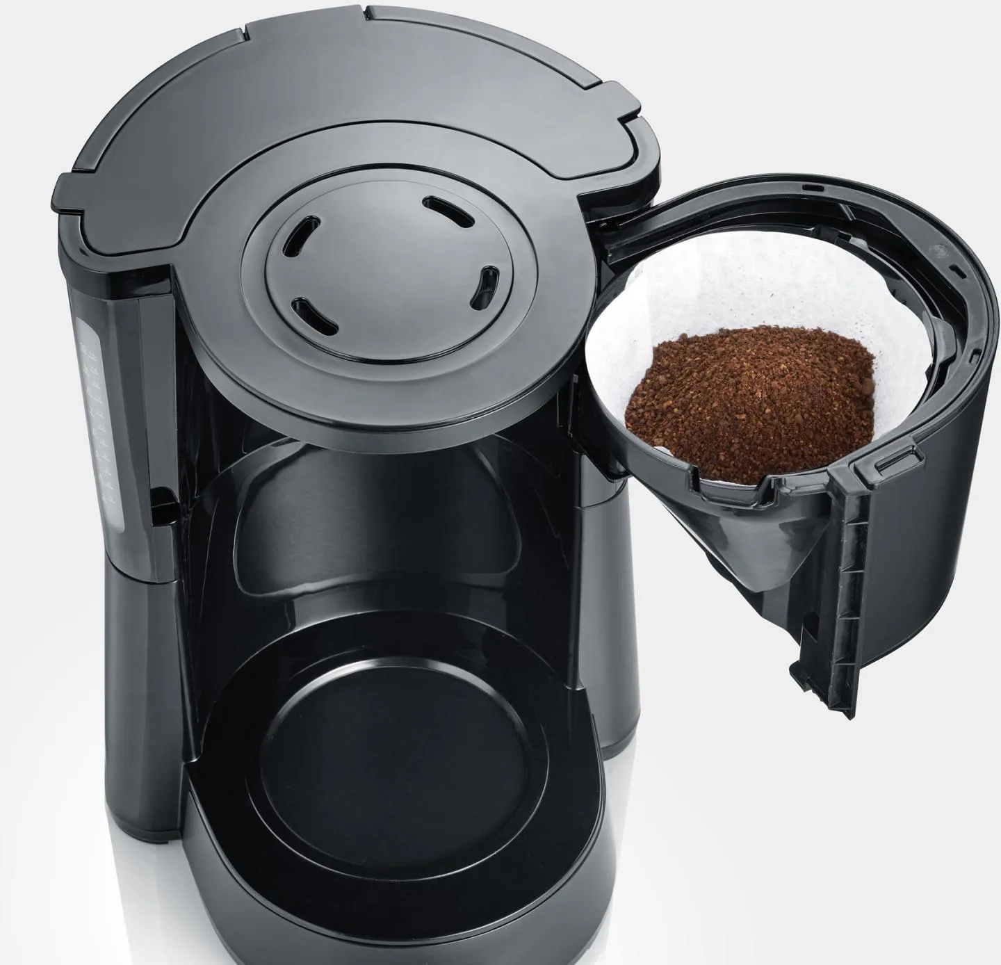 Severin KA 9554 Type kaffebryggare 10 koppar, Mattsvart Severin
