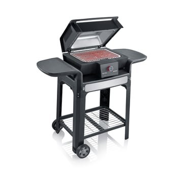 Produktfoto för Severin PG 8107 SEVO GTS, 3000 W, Grill, Elektrisk, 415 x 315 mm, Vagn, Svart, Silver