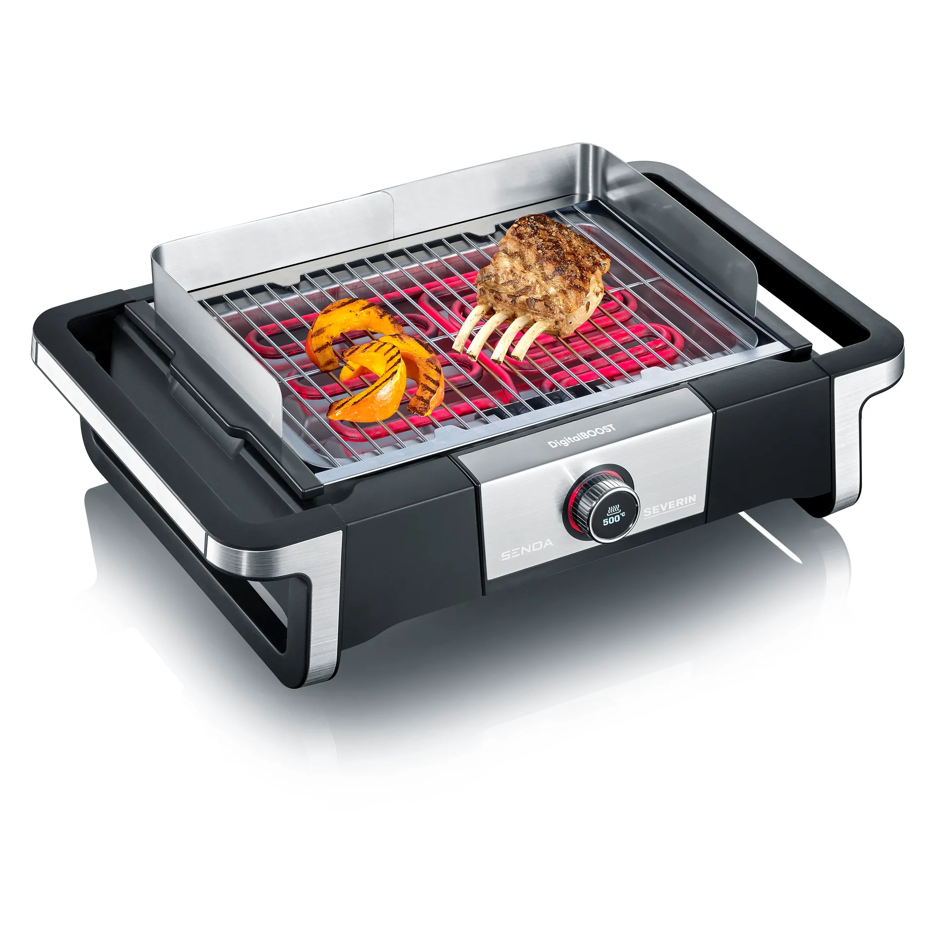 Severin PG 8114 Senoa DigitalBoost elgrill, Svart Severin
