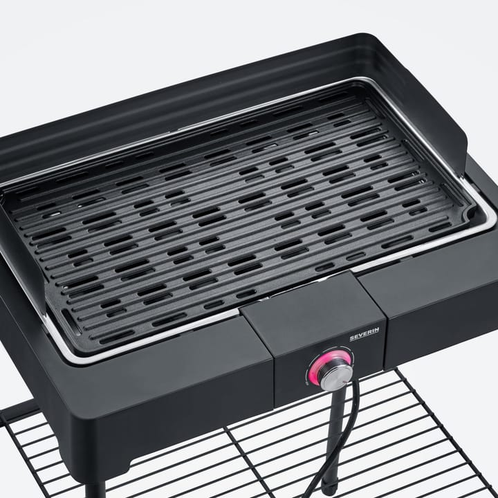 Severin PG 8568 elgrill med stativ och grillplatta, Svart Severin