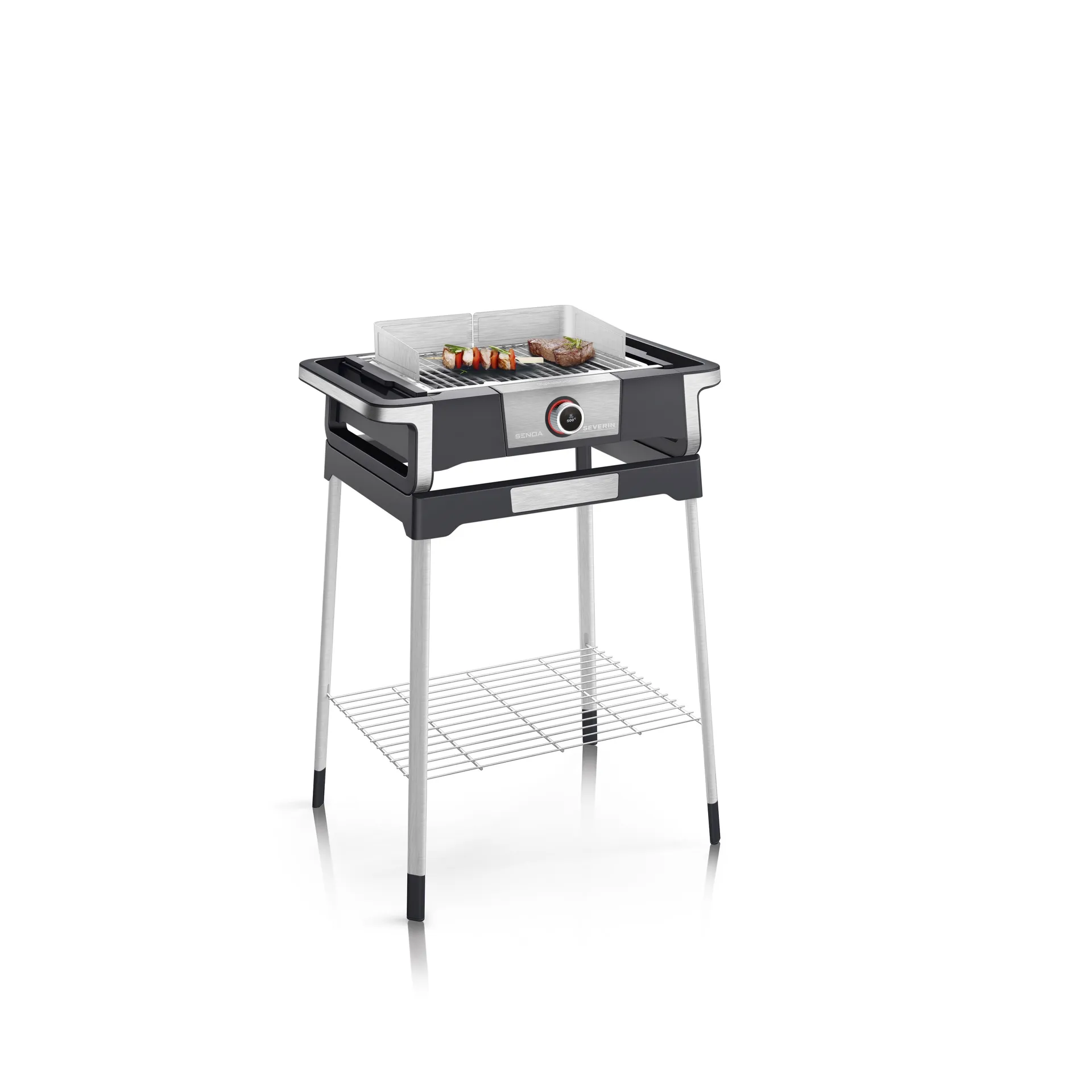 Severin PG8118 Senoa DigitalBoost elgrill m stativ, Svart Severin