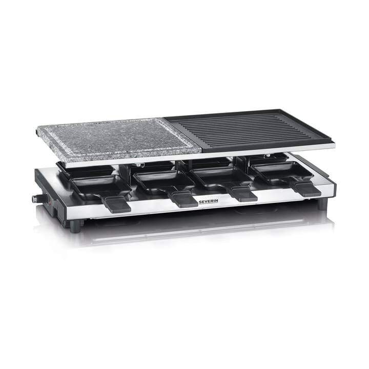 Severin RG 2373 raclette deluxe kombi 8 pannor, Silver Severin