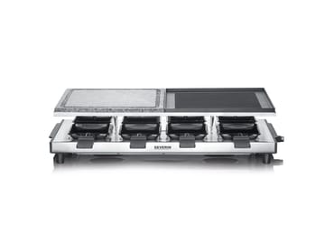 Severin RG 2373 raclette deluxe kombi 8 pannor - Silver - Severin