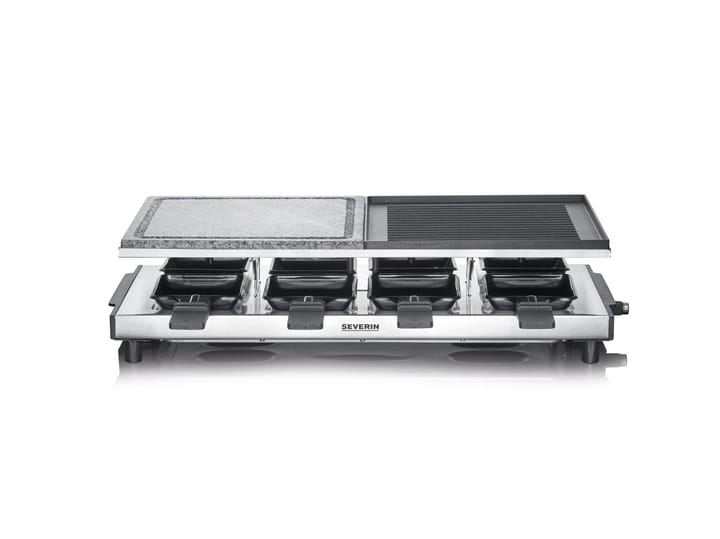 Severin RG 2373 raclette deluxe kombi 8 pannor, Silver Severin