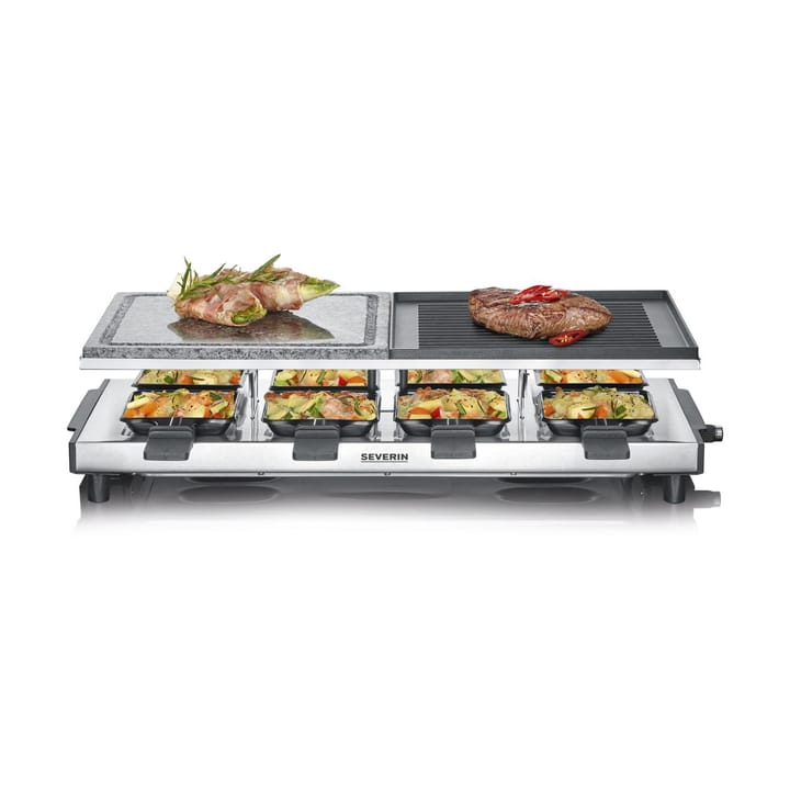 Severin RG 2373 raclette deluxe kombi 8 pannor, Silver Severin