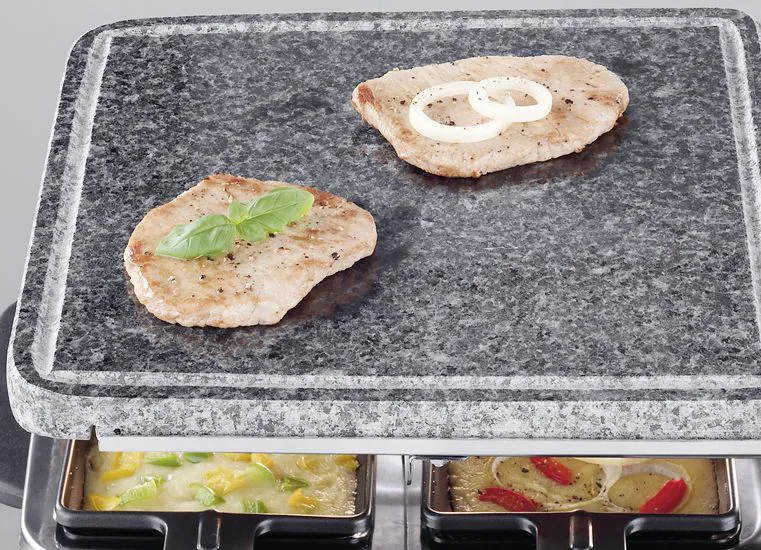 Severin RG 2373 raclette deluxe kombi 8 pannor, Silver Severin