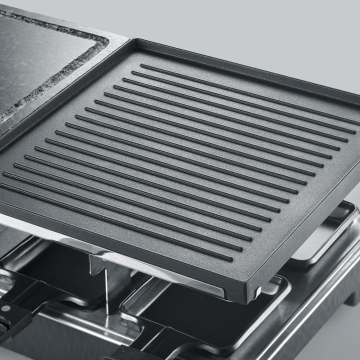 Severin RG 2376 raclette kombi grill/sten 8 pannor, Svart Severin