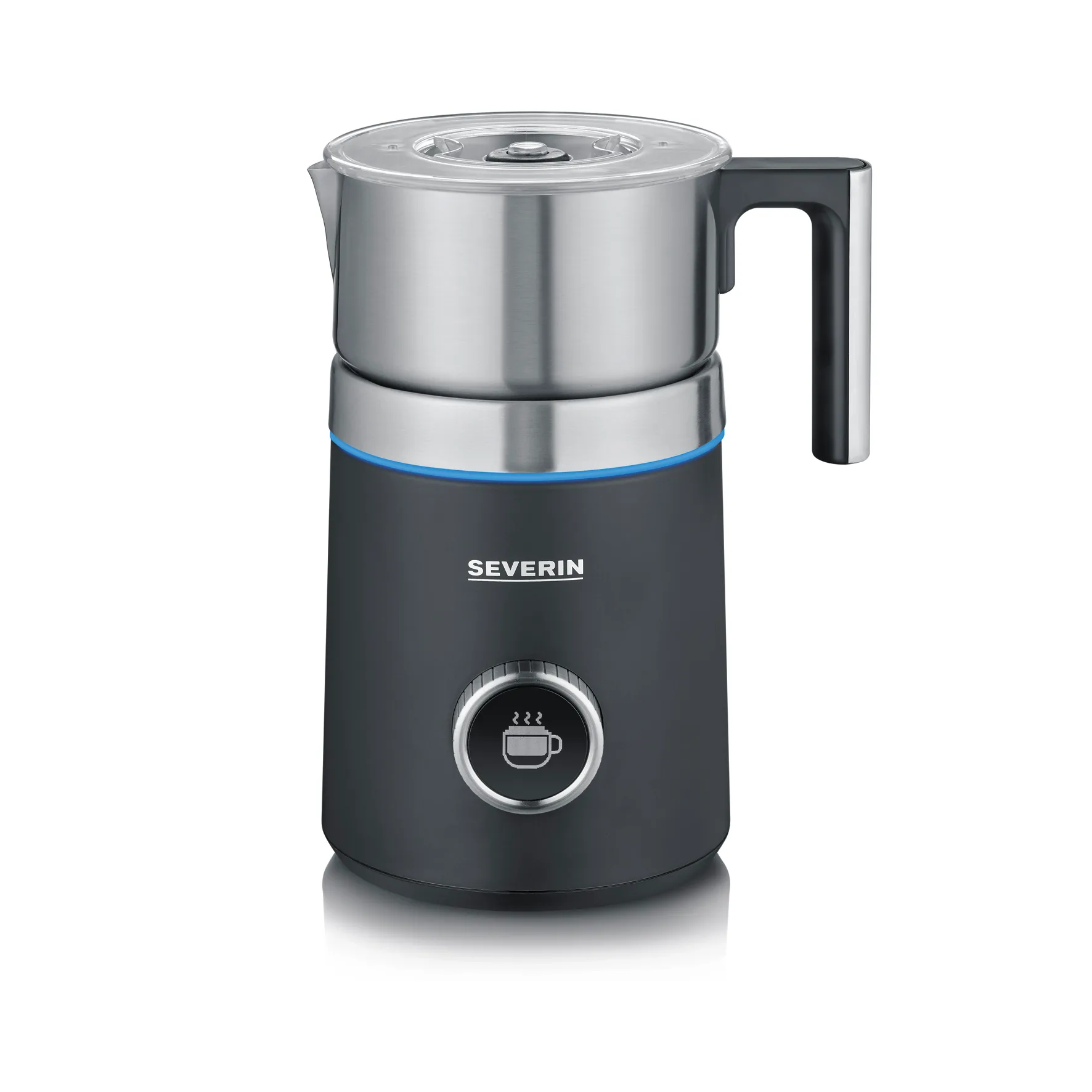 Severin SM 3587 Spuma Plus mjölkskummare 700 ml, Svartgrå Severin