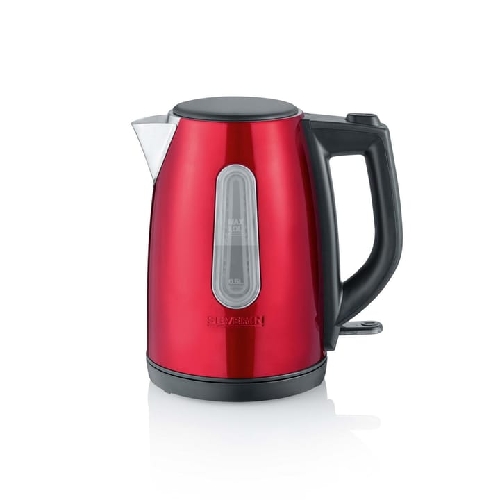 Severin WK 3417 vattenkokare 1 L, Röd metallic Severin