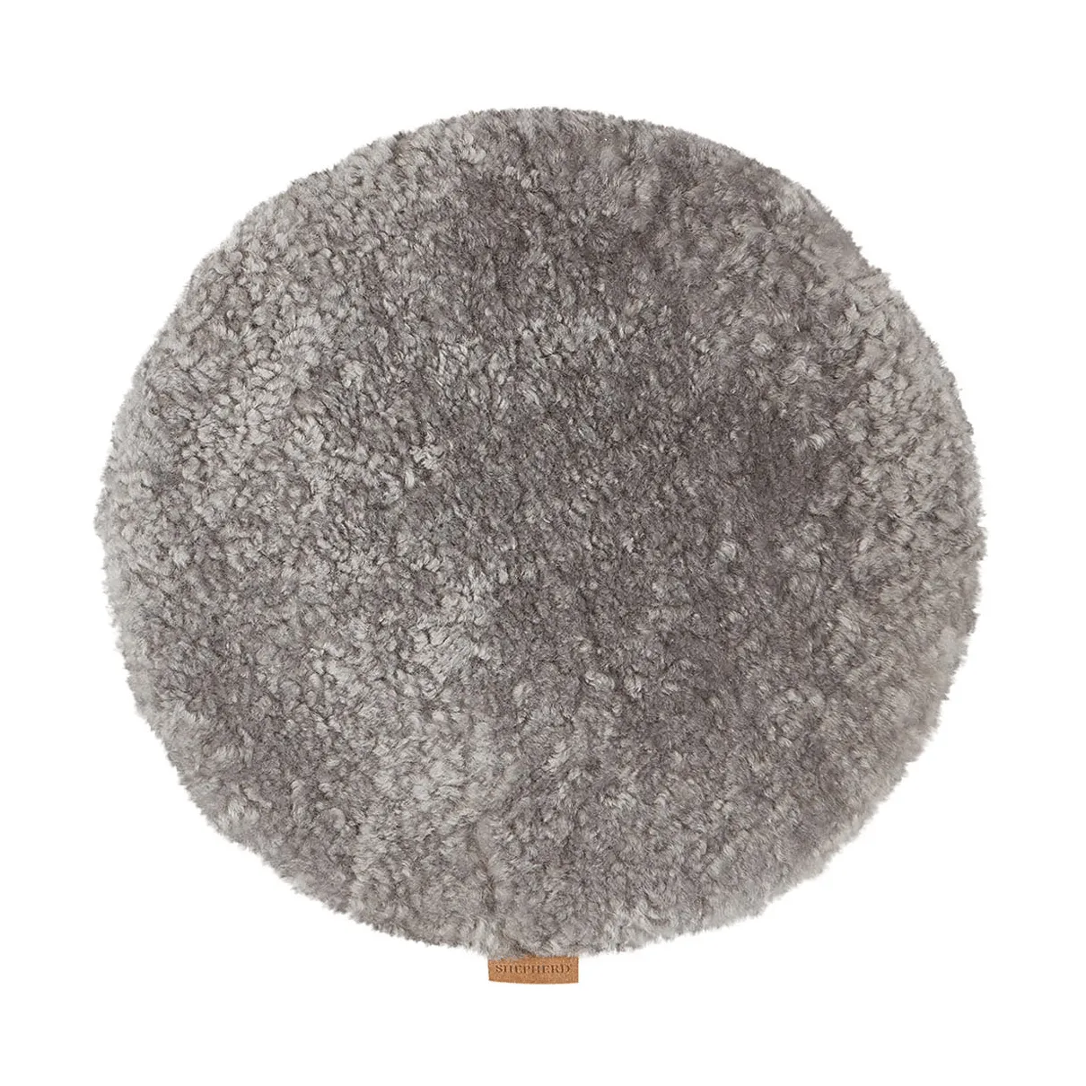 Jill stolsdyna vadderad, Granit (grå), Ø36 cm Shepherd of Sweden