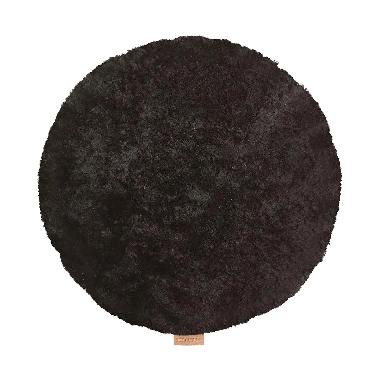 Jill stolsdyna vadderad, Svart, Ø36 cm Shepherd of Sweden