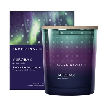 Aurora doftljus - 350 g, 2 vekar - Skandinavisk