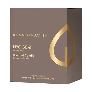 Hygge Gold Symbol doftljus - 200 g - Skandinavisk