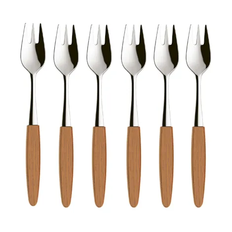 Skaugum dessertgaffel 6-pack Ecco Teak - Skaugum of Norway