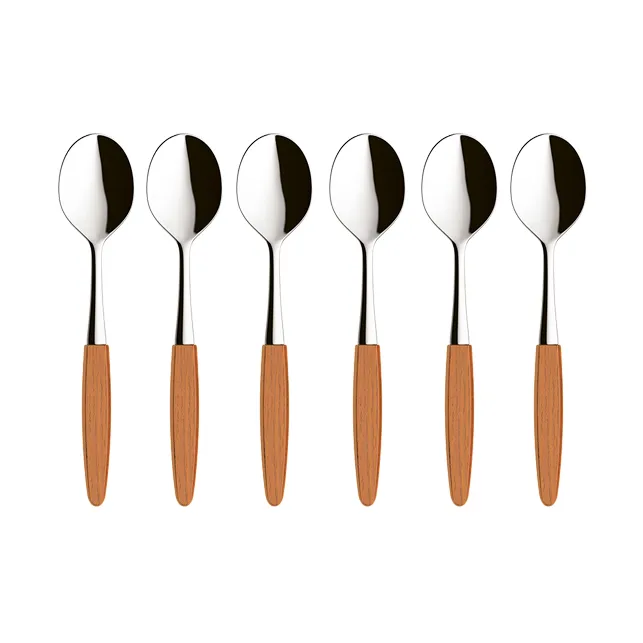 Skaugum dessertsked 6-pack Ecco Teak,  Skaugum of Norway