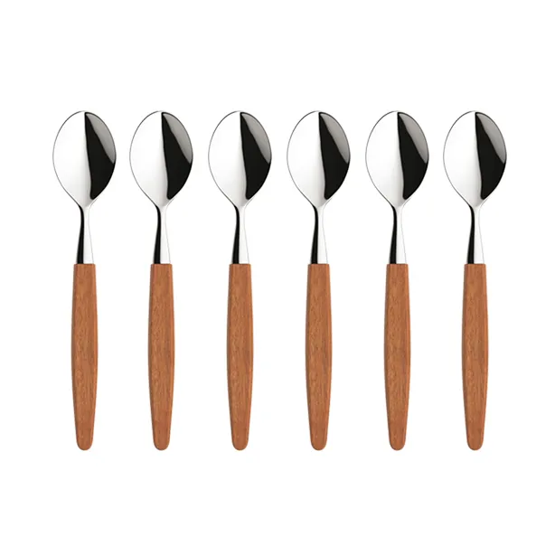 Skaugum sked 6-pack Ecco Teak - Skaugum of Norway
