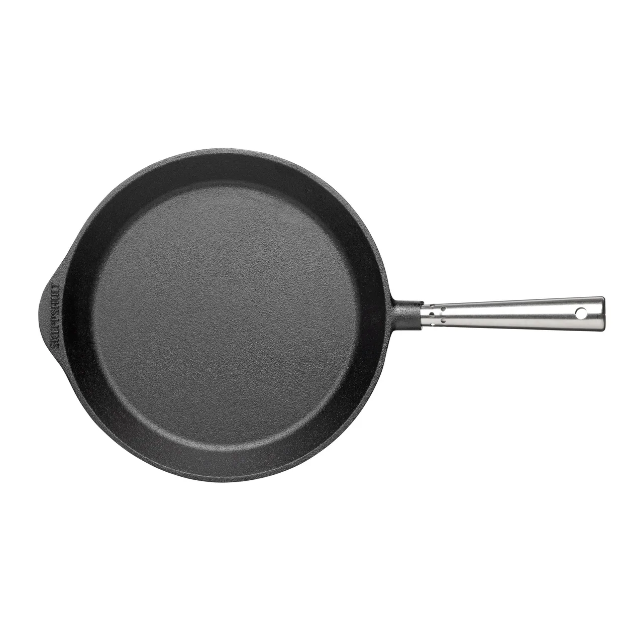 Produktfoto för Skeppshult Stekpanna Gjutjärn 28 cm Stålhandtag