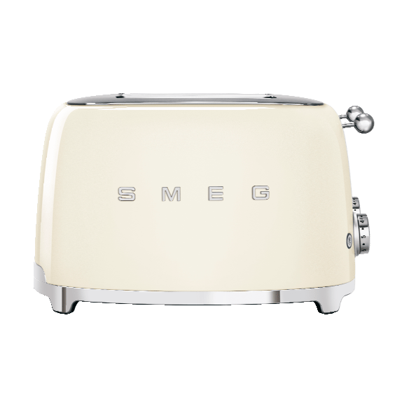 Smeg 50's Style brödrost 4x4 skivor - Créme vit - Smeg