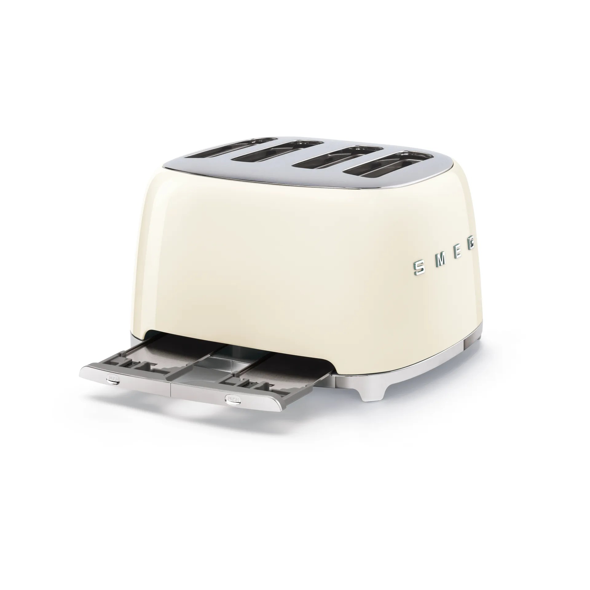Smeg 50's Style brödrost 4x4 skivor, Créme vit Smeg