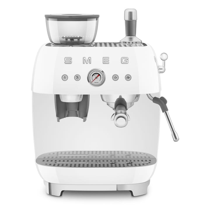 Smeg 50's Style espressomaskin med kaffekvarn - Vit - Smeg