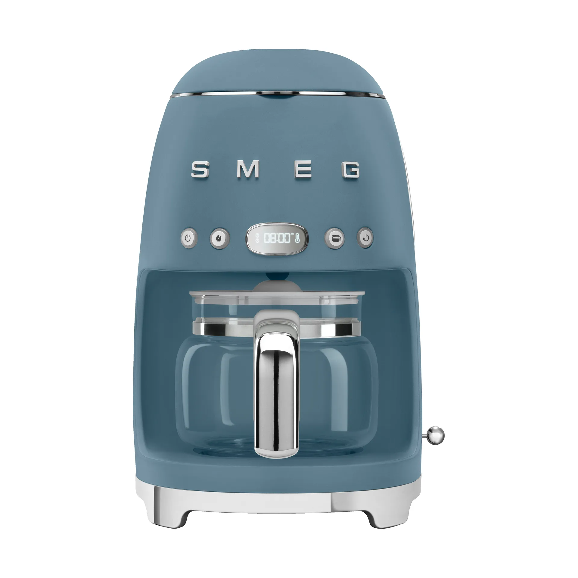 Smeg 50's Style kaffebryggare 10 koppar, Matt storm blue Smeg