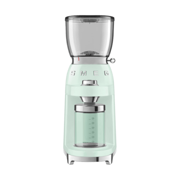 Läs mer om Smeg Smeg 50s Style kaffekvarn med återvunnet material Pastell grön
