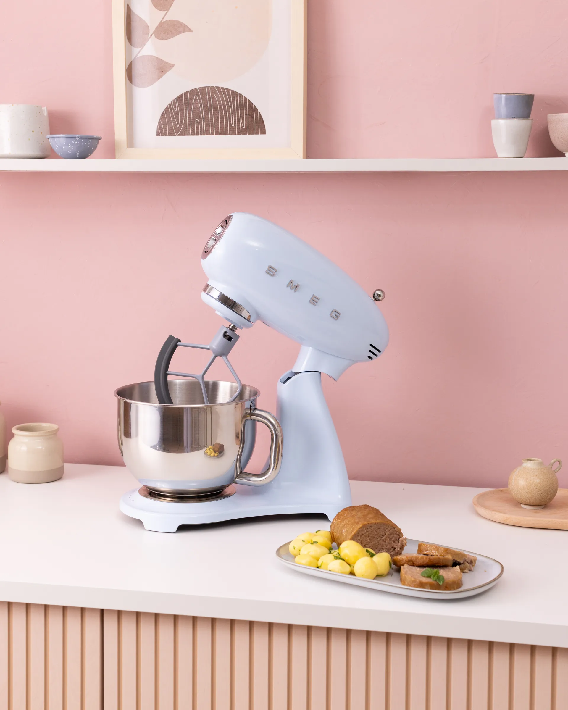 Smeg 50's style köksmaskin, Pastellblå, 1000 w, 4,8 L Smeg