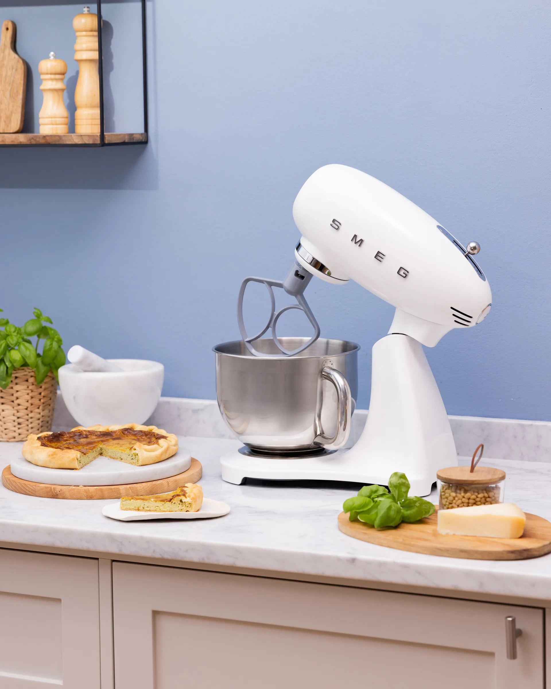 Smeg 50's style köksmaskin, Vit, 1000 w, 4,8 L Smeg