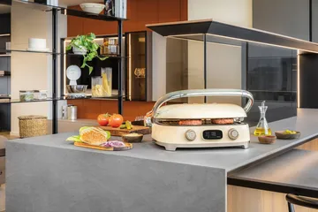 Smeg 50's Style multigrill - Creme högblank - Smeg