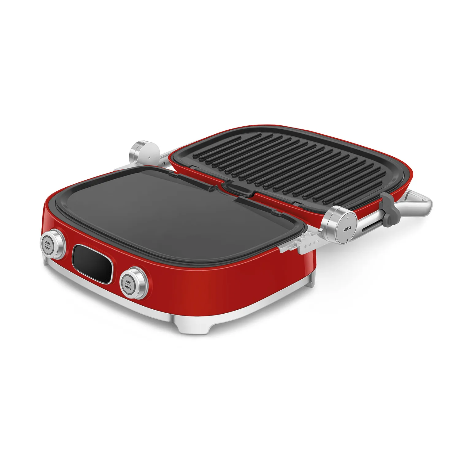 Smeg 50's Style multigrill, Röd högblank Smeg