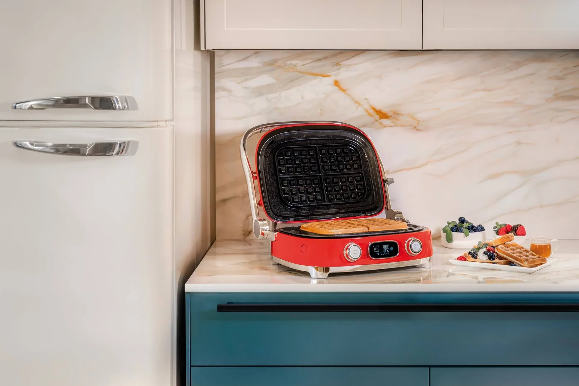 Smeg 50's Style multigrill, Röd högblank Smeg