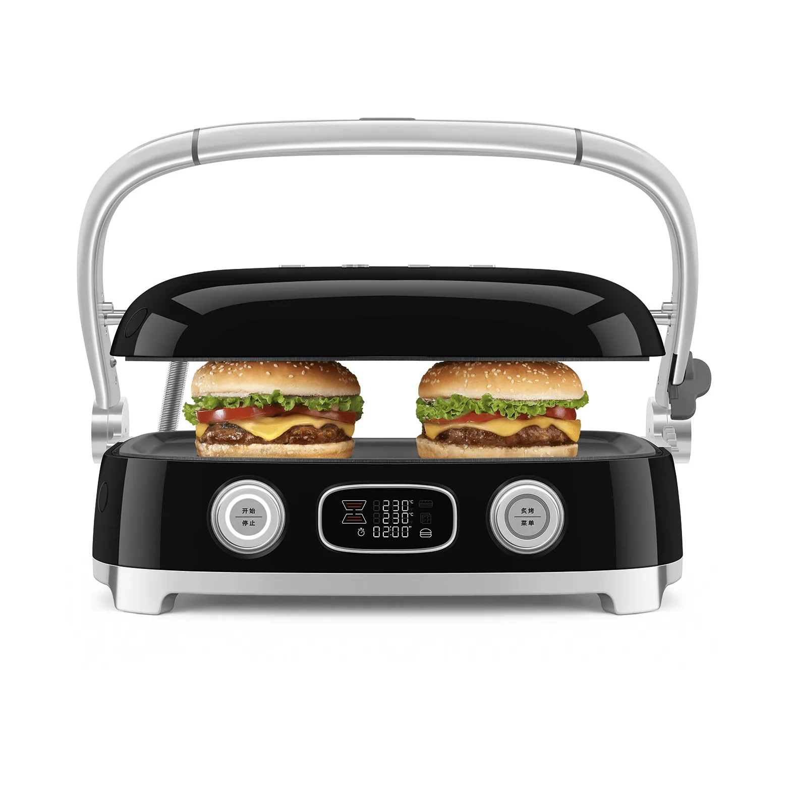 Smeg 50's Style multigrill, Svart högblank Smeg