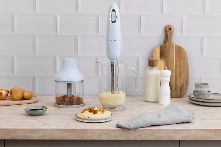 Smeg 50's Style stavmixer set 4 delar, Pastell blue Smeg
