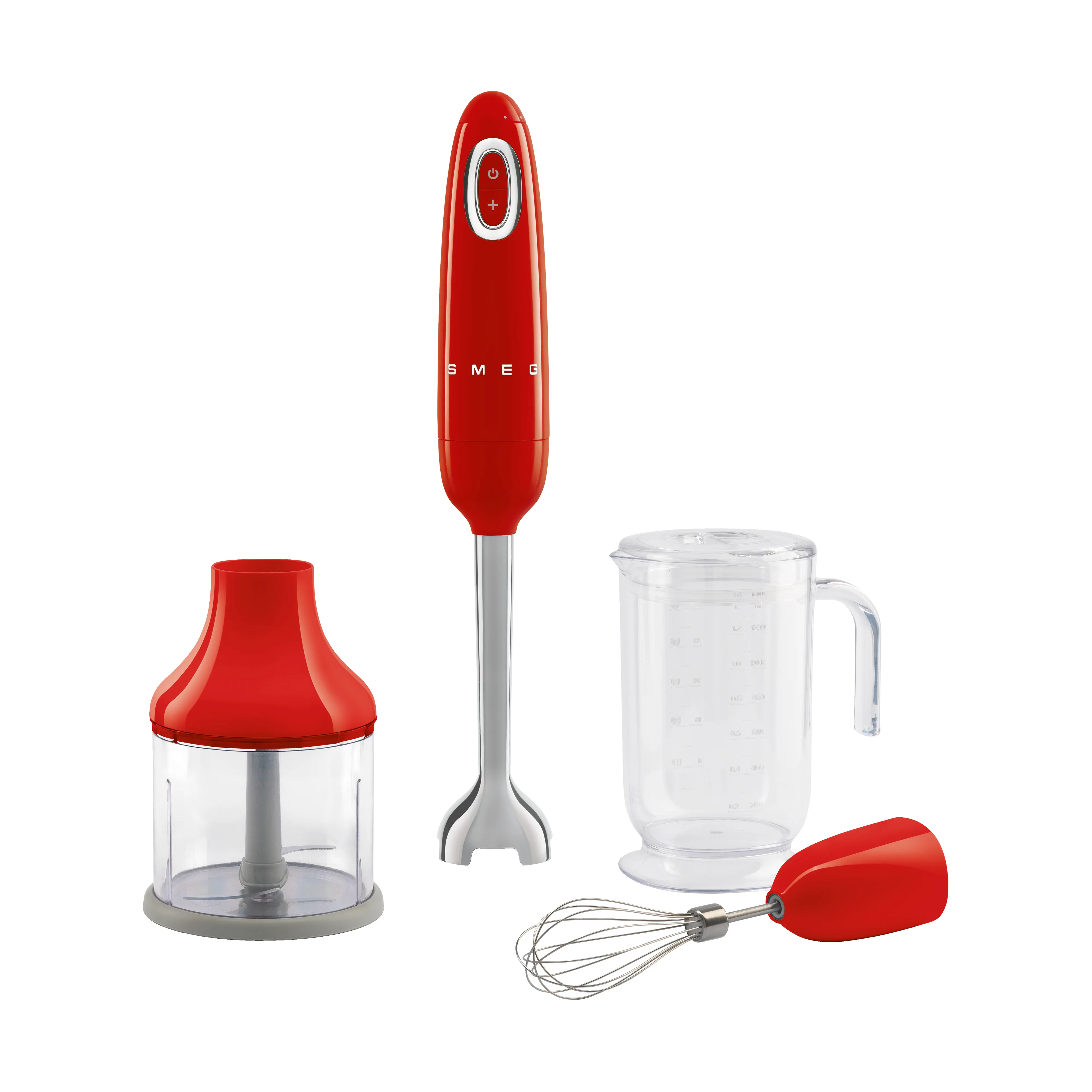 Smeg 50's Style stavmixer set 4 delar, Red